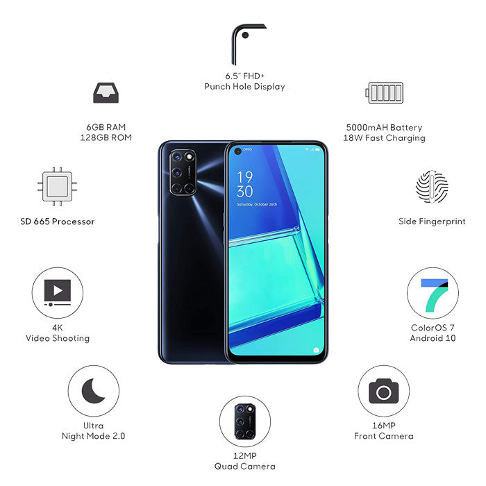 OPPO A52 CPH2061 6GB/128GB MOBILE PHONE (BLACK) OPPO A52 CPH2061 6GB/128GB MOBILE PHONE (BLACK)